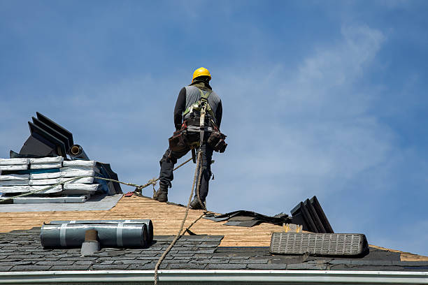 Professional Flat Roof Repair technician working in Musselshell, MT